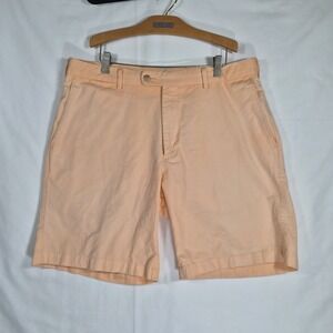 Peter Millar Men's Peacg Chino Golf Shorts Size 36 Classic Flat‎ Front...